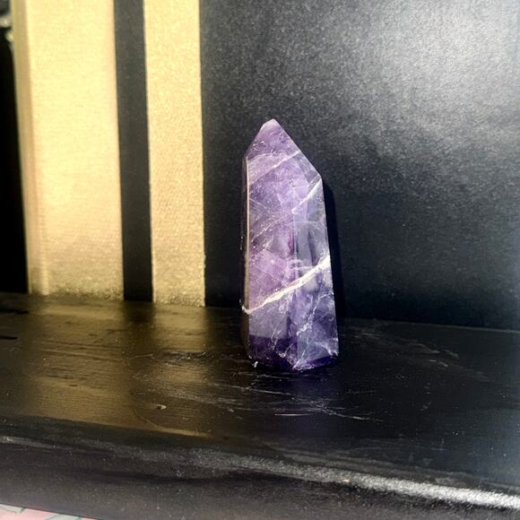 Premier Brazilian Amethyst Tower • 160 g • 3″×2″ Polished Point - Picture 6 of 7